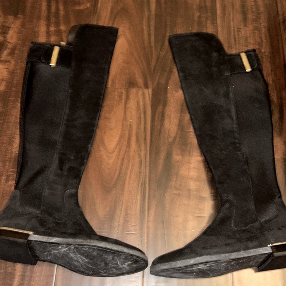 Calvin Klein Suede tall boots